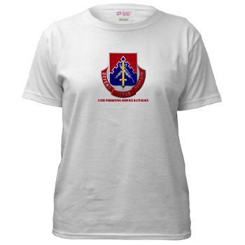 24PSB - A01 - 04 - DUI - 24th Personnel Service Battalion with Text - Women's T-Shirt