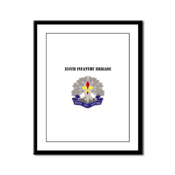 256IB - M01 - 02 - DUI - 256th Infantry Brigade with Text - Framed Panel Print - Click Image to Close