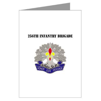 256IB - M01 - 02 - DUI - 256th Infantry Brigade with Text - Greeting Cards (Pk of 10)