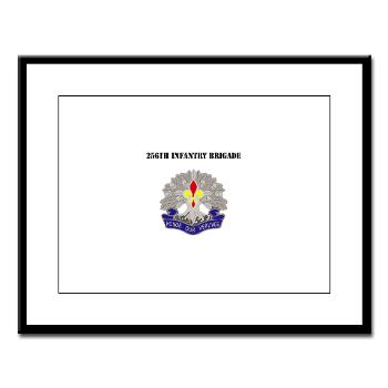 256IB - M01 - 02 - DUI - 256th Infantry Brigade with Text - Large Framed Print