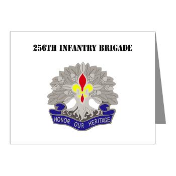 256IB - M01 - 02 - DUI - 256th Infantry Brigade with Text - Note Cards (Pk of 20)