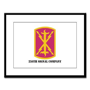 256SC - M01 - 02 - DUI - 256th Signal Company with Text - Framed Panel Print - Click Image to Close