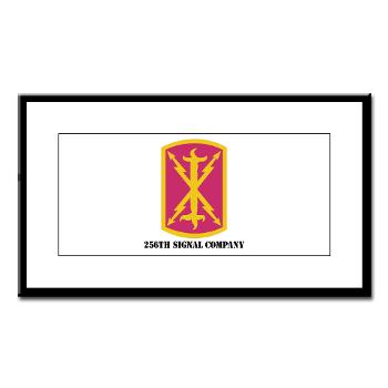 256SC - M01 - 02 - DUI - 256th Signal Company with Text - Small Framed Print - Click Image to Close
