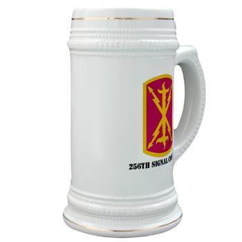 256SC - M01 - 03 - DUI - 256th Signal Company with Text - Stein