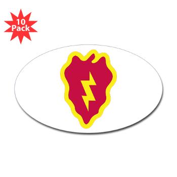 25ID - M01 - 01 - SSI - 25th Infantry Division - Sticker (Oval 10 pk)
