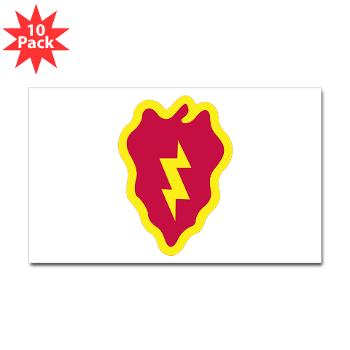 25ID - M01 - 01 - SSI - 25th Infantry Division - Sticker (Rectangle 10 pk)