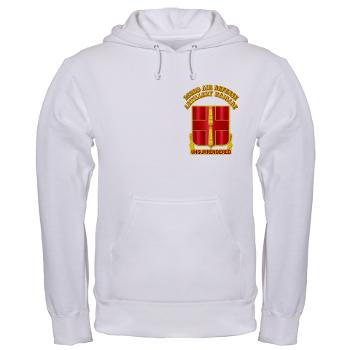 263ADAB - A01 - 03 - DUI - 263rd Air Defense Artillery Brigade with Text - Hooded Sweatshirt - Click Image to Close