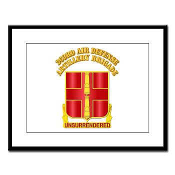 263ADAB - M01 - 02 - DUI - 263rd Air Defense Artillery Brigade with Text - Large Framed Print - Click Image to Close