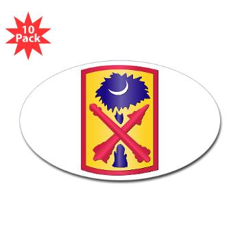 263ADAB - M01 - 01 - SSI - 263rd Air Defense Artillery Brigade - Sticker (Oval 10 pk) - Click Image to Close