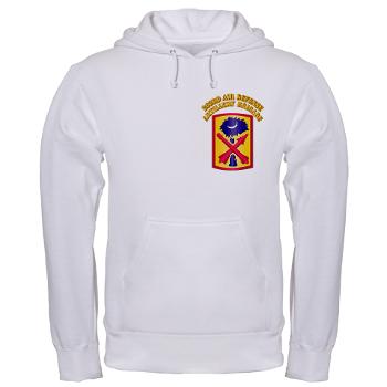 263ADAB - A01 - 03 - SSI - 263rd Air Defense Artillery Brigade with Text - Hooded Sweatshirt