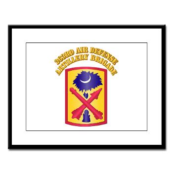 263ADAB - M01 - 02 - SSI - 263rd Air Defense Artillery Brigade with Text - Large Framed Print