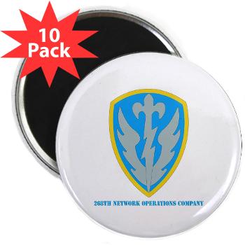 268NOC - M01 - 01 - DUI - 268th Network Operations Company with Text - 2.25" Magnet (10 pack)