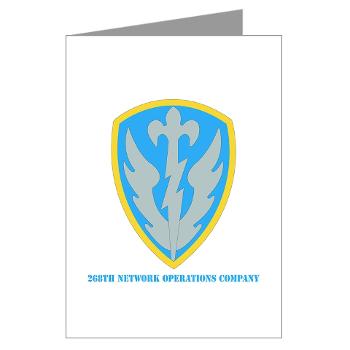 268NOC - M01 - 02 - DUI - 268th Network Operations Company with Text - Greeting Cards (Pk of 10)