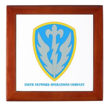 268NOC - M01 - 03 - DUI - 268th Network Operations Company with Text - Keepsake Box