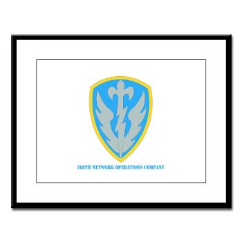 268NOC - M01 - 02 - DUI - 268th Network Operations Company with Text - Large Framed Print