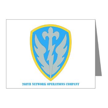 268NOC - M01 - 02 - DUI - 268th Network Operations Company with Text - Note Cards (Pk of 20) - Click Image to Close