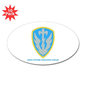 268NOC - M01 - 01 - DUI - 268th Network Operations Company with Text - Sticker (Oval 10 pk)