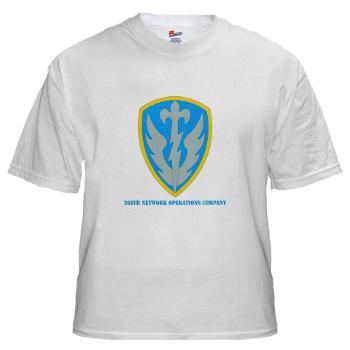 268NOC - A01 - 04 - DUI - 268th Network Operations Company with Text - White T-Shirt