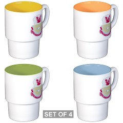 26BSB - M01 - 03 - DUI - 26th Bde - Support Bn Stackable Mug Set (4 mugs) - Click Image to Close