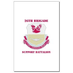 26BSB - M01 - 02 - DUI - 26th Bde - Support Bn with Text Mini Poster Print