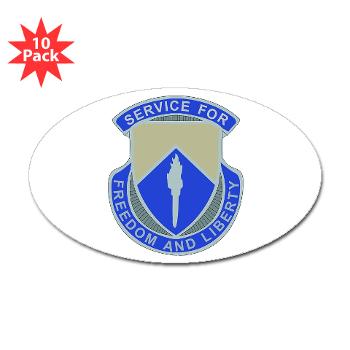 277ASB - M01 - 01 - DUI - 277th Aviation Support Battalion Sticker (Oval 10 pk)