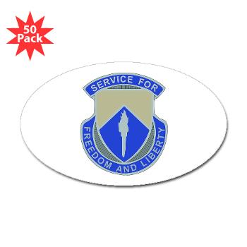 277ASB - M01 - 01 - DUI - 277th Aviation Support Battalion Sticker (Oval 50 pk)