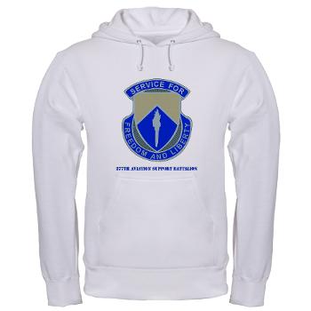 277ASB - A01 - 03 - DUI - 277th Aviation Support Battalion with Text Hooded Sweatshirt