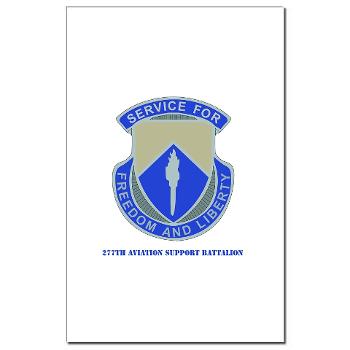 277ASB - M01 - 02 - DUI - 277th Aviation Support Battalion with Text Mini Poster Print