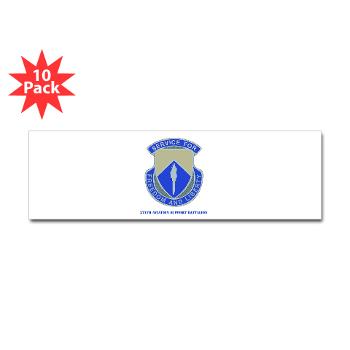 277ASB - M01 - 01 - DUI - 277th Aviation Support Battalion with Text Sticker (Bumper 10 pk)