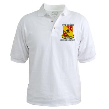 27BSB - A01 - 04 - DUI - 27th Brigade - Support Battalion with Text - Golf Shirt - Click Image to Close