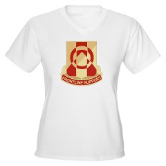 296BSB - A01 - 04 - DUI - 296th Bde - Support Bn - Women's V-Neck T-Shirt