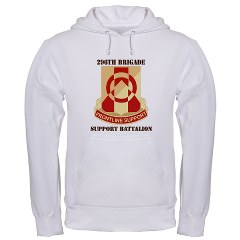 296BSB - A01 - 03 - DUI - 296th Bde - Support Bn with Text - Hooded Sweatshirt