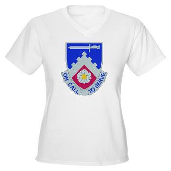 299BSBN - A01 - 04 - DUI - 299th Bde - Support Bn - Women's V-Neck T-Shirt