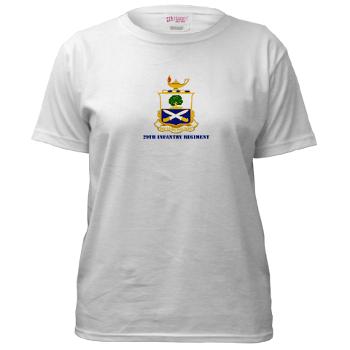29IR - A01 - 04 - DUI - 29th Infantry Regiment with Text - Women's T-Shirt - Click Image to Close