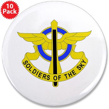 2AB10AR - M01 - 01 - DUI - 2nd Aslt Bn - 10th Aviation Regt 3.5" Button (10 pack) - Click Image to Close