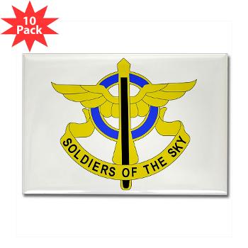2AB10AR - M01 - 01 - DUI - 2nd Aslt Bn - 10th Aviation Regt Rectangle Magnet (10 pack) - Click Image to Close