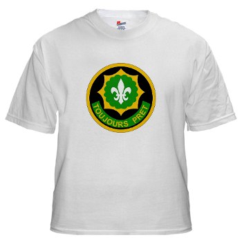2CR - A01 - 04 - SSI - 2nd Armored Cavalry Regiment (Stryker) White T-Shirt