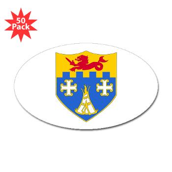 2B12IR - M01 - 01 - DUI - 2nd Battalion - 12th Infantry Regiment - Sticker (Oval 50 pk) - Click Image to Close