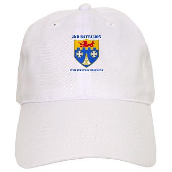 2B12IR - A01 - 01 - DUI - 2nd Battalion - 12th Infantry Regiment with Text - Cap - Click Image to Close