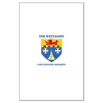 2B12IR - M01 - 02 - DUI - 2nd Battalion - 12th Infantry Regiment with Text - Large Poster - Click Image to Close