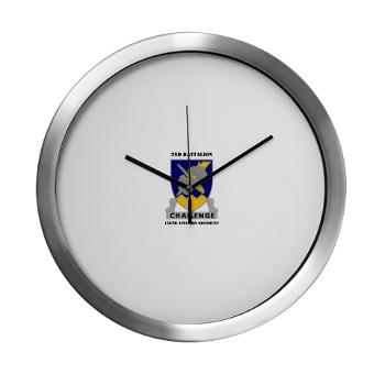 2B158AR - M01 - 03 - 2nd Battalion, 158th Aviation Regiment with Text - Modern Wall Clock - Click Image to Close