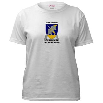 2B158AR - A01 - 04 - 2nd Battalion, 158th Aviation Regiment with Text - Women's T-Shirt