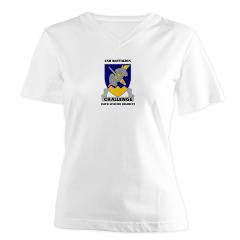 2B158AR - A01 - 04 - 2nd Battalion, 158th Aviation Regiment with Text - Women's V-Neck T-Shirt