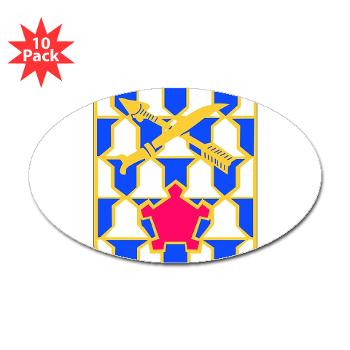 2B16IR - M01 - 01 - DUI - 2nd Battalion - 16th Infantry Regiment - Sticker (Oval 10 pk) - Click Image to Close