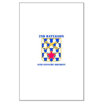 2B16IR - M01 - 02 - DUI - 2nd Battalion - 16th Infantry Regiment with Text - Large Poster