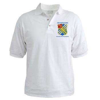 2B18FAR - A01 - 04 - DUI - 2nd Bn - 18th FA Regt with Text - Golf Shirt