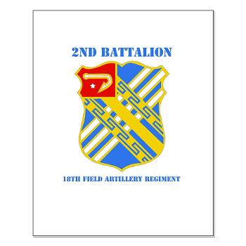2B18FAR - M01 - 02 - DUI - 2nd Bn - 18th FA Regt with Text - Small Poster