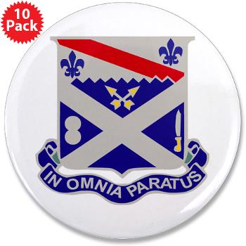 2B18IR - M01 - 01 - DUI - 2nd Battalion 18th Infantry Rgt 3.5" Button (10 pack) - Click Image to Close