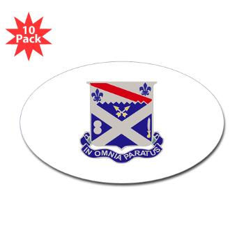 2B18IR - M01 - 01 - DUI - 2nd Battalion 18th Infantry Rgt Sticker (Oval 10 pk)