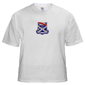 2B18IR - A01 - 04 - DUI - 2nd Battalion 18th Infantry Rgt White T-Shirt